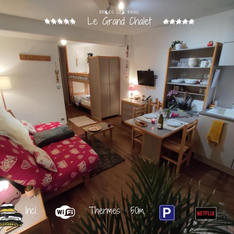 Furnished & independant flat - Brides-les-bains - Thermal spa 50m - Studio Familial - 3