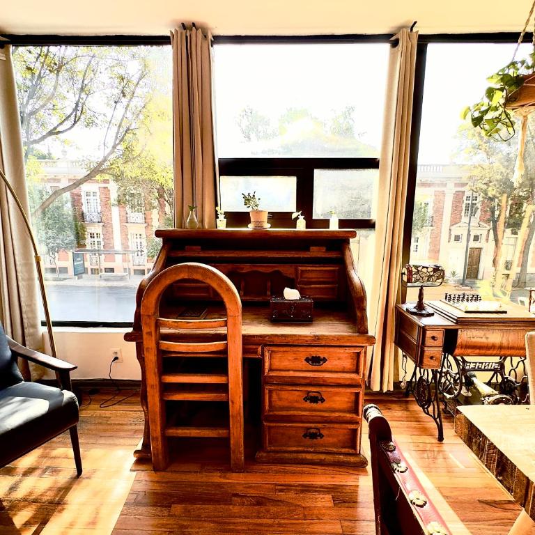 Vintage 1950's Red Brick Mexico - Appartement 1 Chambre - 19