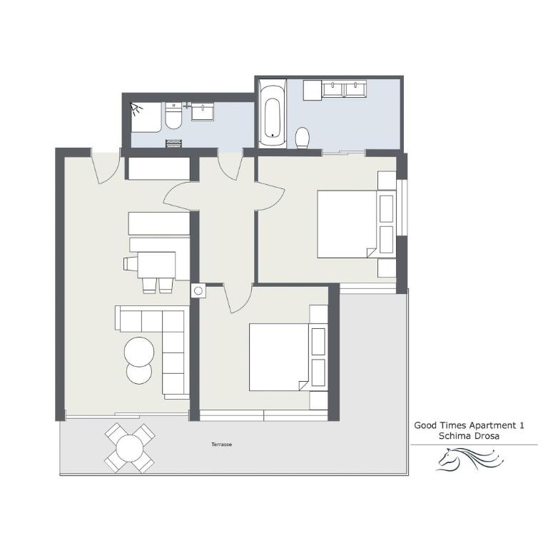 Schima Drosa Apartments - Studios - by Pferd auf Wolke - Großes Apartment mit 2 Schlafzimmern - 4