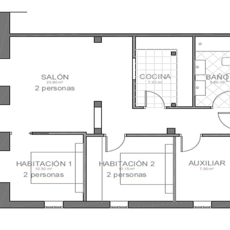Old Town Palace (Casco Viejo Bilbao) EBI01877 - Apartamento de 3 dormitorios - 10