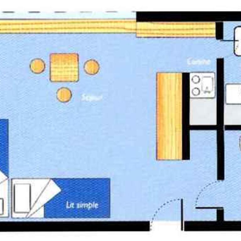 Studio cosy 2 pers, Arc 1800, animaux acceptés - FR-1-411-114 - Studio - 17