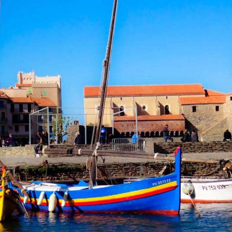 T2 au calme-vue mer et baie de Collioure-Clim-Garage - Apartment mit 1 Schlafzimmer - 27