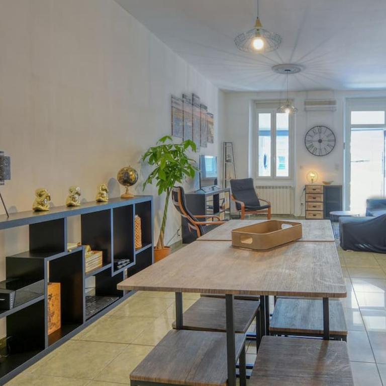 Grand appartement RDC clim - jacuzzi - parking - Appartement Deluxe - 6