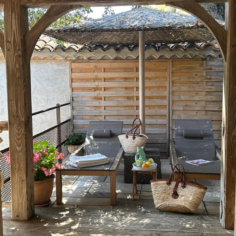 Le Clos des Sept Palmiers - Chambre Double Deluxe avec Grande Terrasse - 3