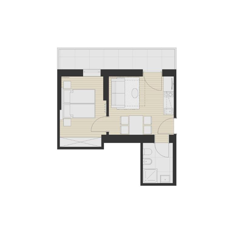Eden Apartments - One-Bedroom Apartment with Balcony - 15