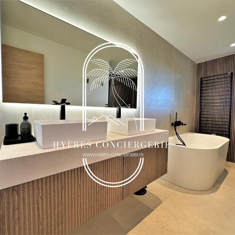 Prestigieuse Villa Piscine vue mer-WiFi CLiM By HC 4 chambres - vue mer époustouflante Parking-WIFI BY HC - Villa mit privatem Pool - 29