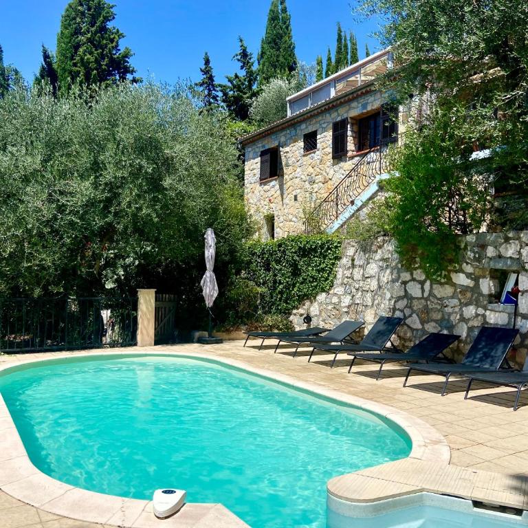 Entre Nice et Monaco grande Villa avec piscine privée 12 personnes - Villa - 20