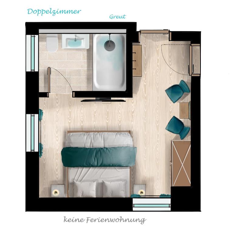 Ferienwohnungen Zober am Mühlbach - Doppelzimmer - 1