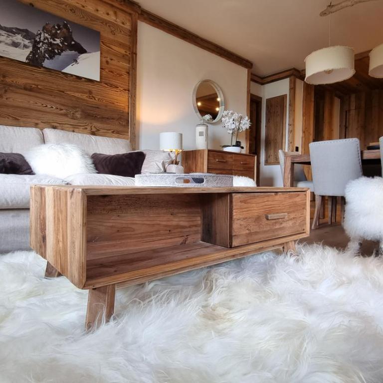 Arcs 1950 Appartement Luxe type chalet 5 à 7 personnes Vue imprenable sur le Montblanc skis aux pieds - Apartment mit Blick auf die Berge - 6