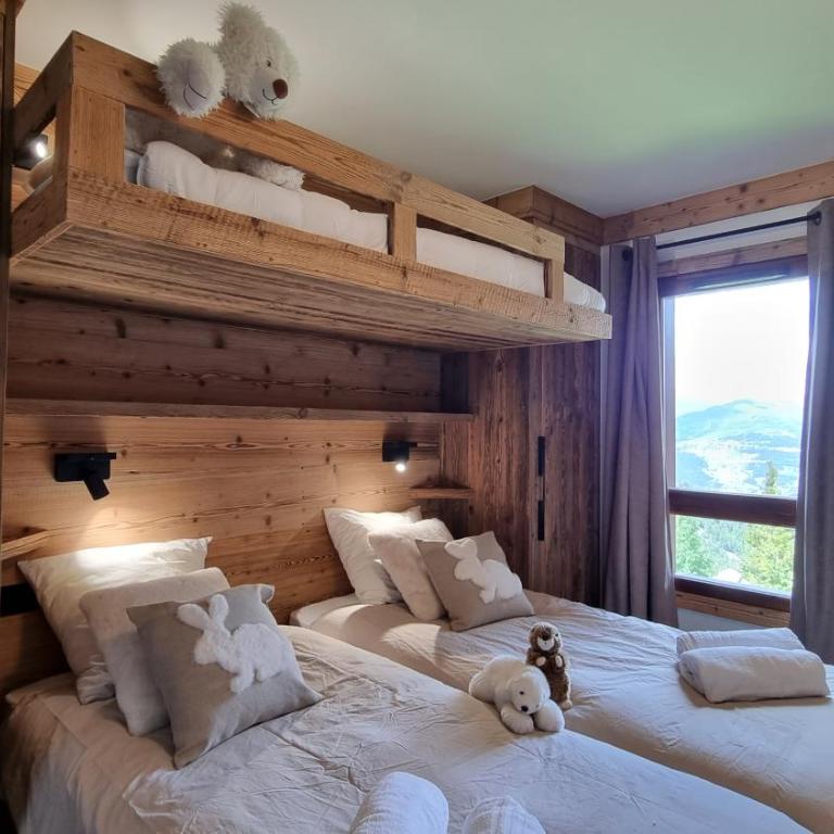 Arcs 1950 Appartement Luxe type chalet 5 à 7 personnes Vue imprenable sur le Montblanc skis aux pieds - Apartment mit Blick auf die Berge - 35