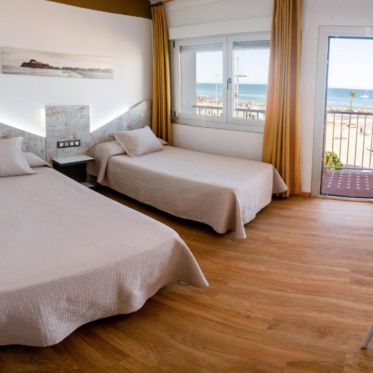Hotel Playa - Habitación Doble con vistas al mar - 2 camas - 1