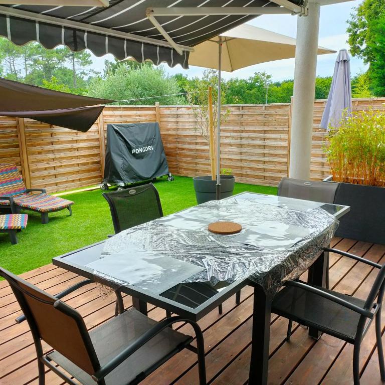 T2 rez-de-jardin Piscine 3x5m près d'Arcachon - Appartamento con 1 Camera da Letto - 18