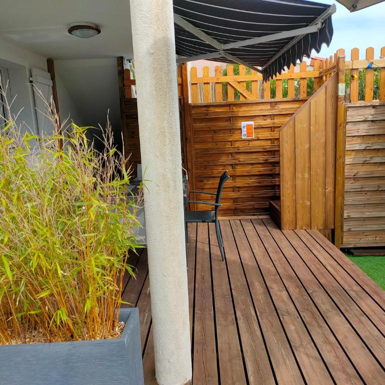 T2 rez-de-jardin Piscine 3x5m près d'Arcachon - Appartamento con 1 Camera da Letto - 16