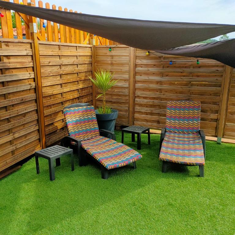 T2 rez-de-jardin Piscine 3x5m près d'Arcachon - Appartamento con 1 Camera da Letto - 25