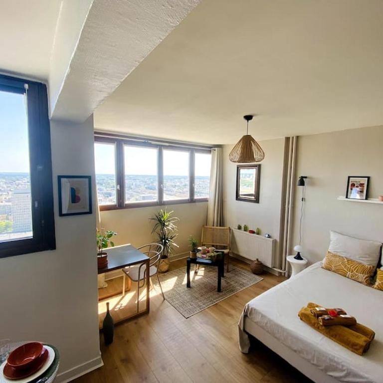 Le Cassiopée - Vue incroyable surplombant Rennes - Apartment mit 1 Schlafzimmer - 9