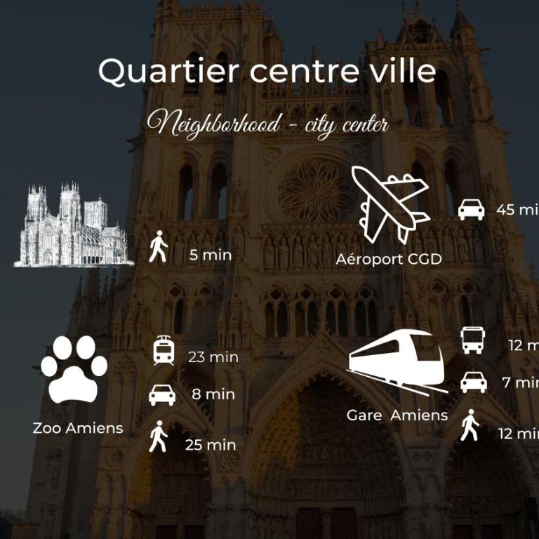 Le jardin secret d'Amiens Hypercentre cathédrale, Parking - Two-Bedroom Apartment - 32