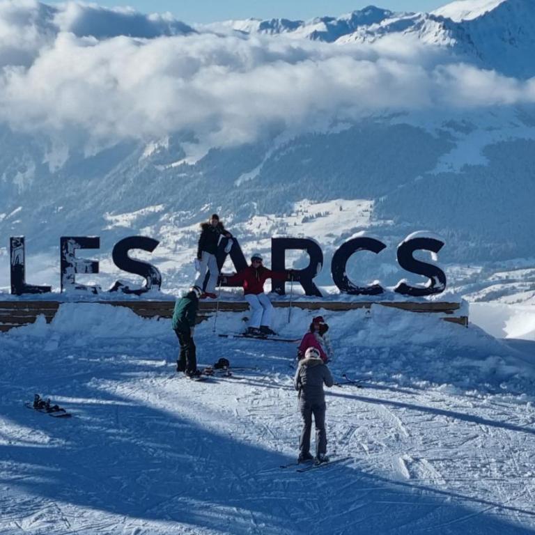 Arcs 1950 Appartement Luxe type chalet 5 à 7 personnes Vue imprenable sur le Montblanc skis aux pieds - Apartment mit Blick auf die Berge - 49