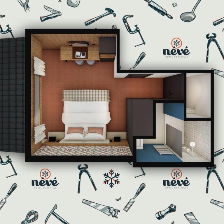 Hôtel Névé - Chambre Double Économique - 5