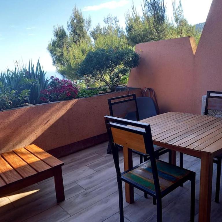 Proche monaco, Appart 4 pers La Turbie, vue mer, piscine, garage - Apartamento con vistas al mar - 13