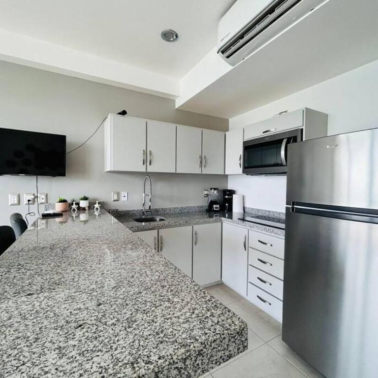 pie de playa y con vista al mar by G P S rentas - One-Bedroom Apartment - 7