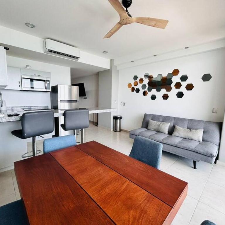pie de playa y con vista al mar by G P S rentas - One-Bedroom Apartment - 9