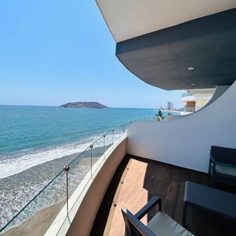 pie de playa y con vista al mar by G P S rentas - One-Bedroom Apartment - 16