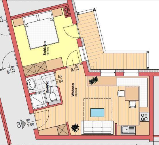 Haid Top 3 - Apartment mit 1 Schlafzimmer und Dusche - 22