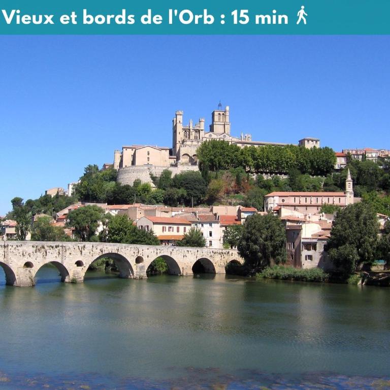 Joli Studio Climatisé 'Alma 4' - Cœur de Béziers - Wifi Fibre - Netflix - Appartement 1 Chambre - 17