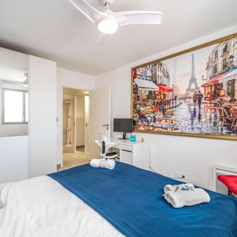 Juan Les Pins Two Bed Apt Beach Access - Apartment mit 2 Schlafzimmern - 2