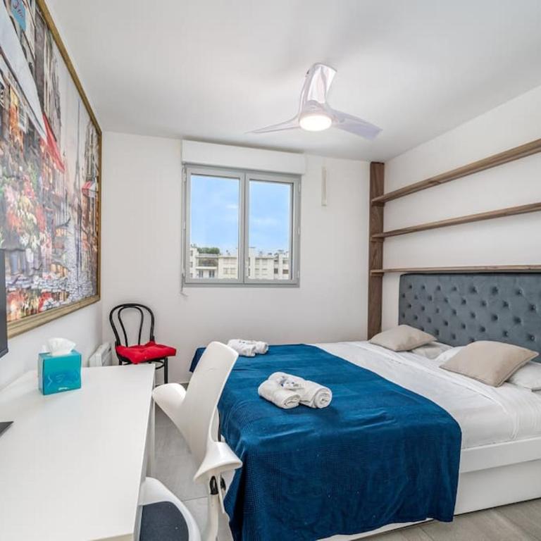 Juan Les Pins Two Bed Apt Beach Access - Apartment mit 2 Schlafzimmern - 6