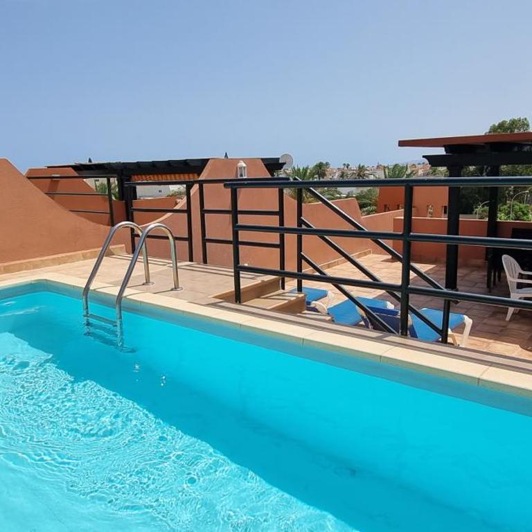 Apartamentos Paraiso Vera Playa, Ed Palmerston, Atico K a pie de playa, piscina privada en solarium, WiFi - Apartamento Ático - 6