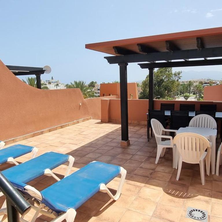 Apartamentos Paraiso Vera Playa, Ed Palmerston, Atico K a pie de playa, piscina privada en solarium, WiFi - Apartamento Ático - 8