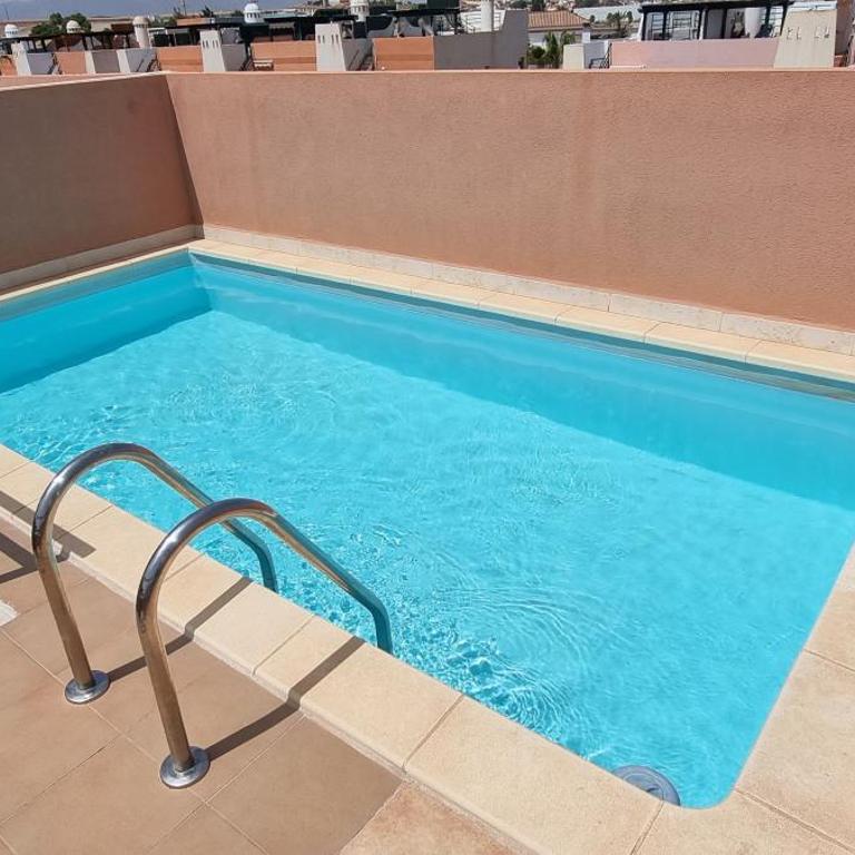 Apartamentos Paraiso Vera Playa, Ed Palmerston, Atico K a pie de playa, piscina privada en solarium, WiFi - Apartamento Ático - 7