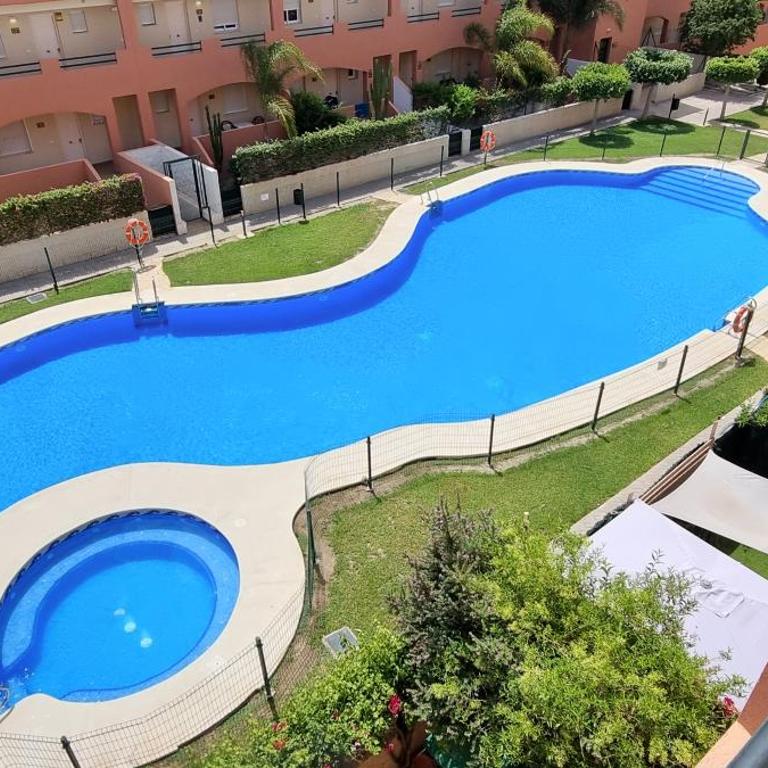 Apartamentos Paraiso Vera Playa, Ed Palmerston, Atico K a pie de playa, piscina privada en solarium, WiFi - Apartamento Ático - 15