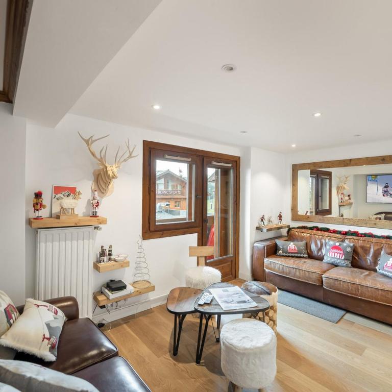 Appartement rénové, 3 chambres, centre Courchevel 1850 avec parking - Apartamento de 3 dormitorios - 1