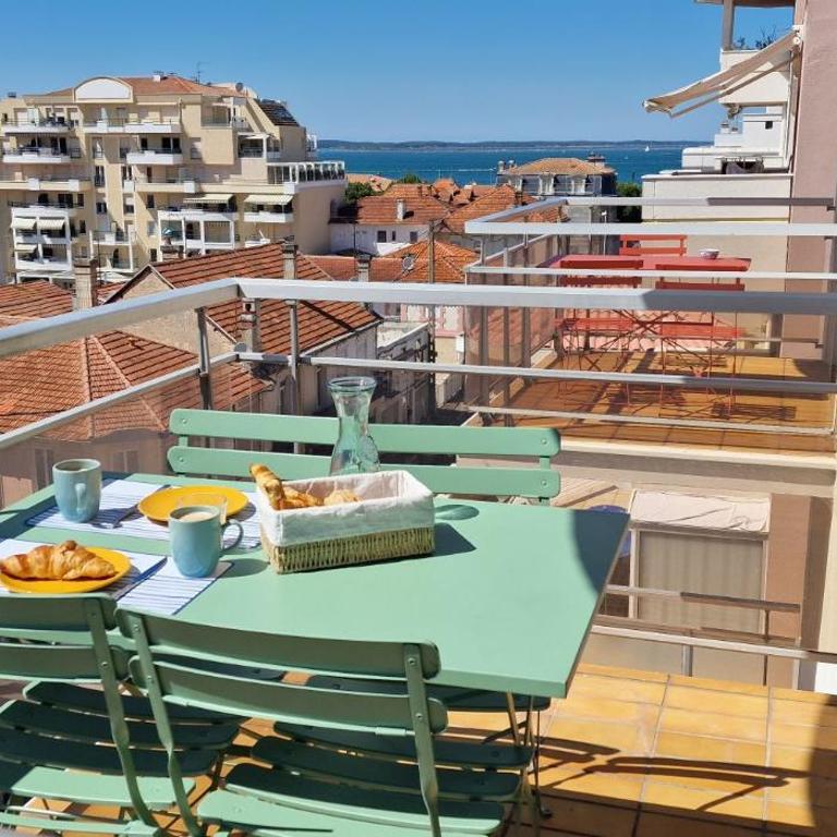 Appartement centre Arcachon avec terrasse vue mer, clim et parking - Apartment mit 2 Schlafzimmern - 1