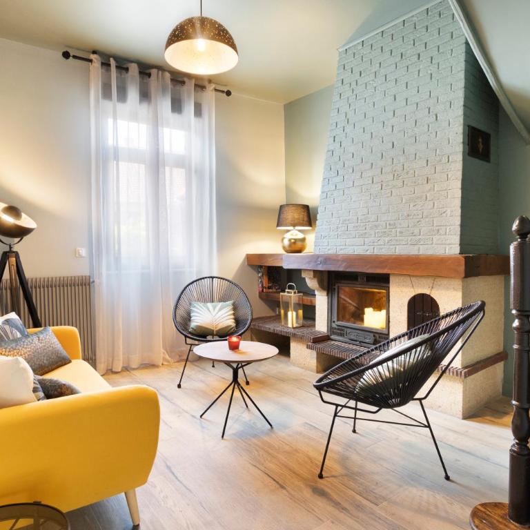 Maison et Jardin - Chambre Cosy - Chambre Double avec Balcon - 3
