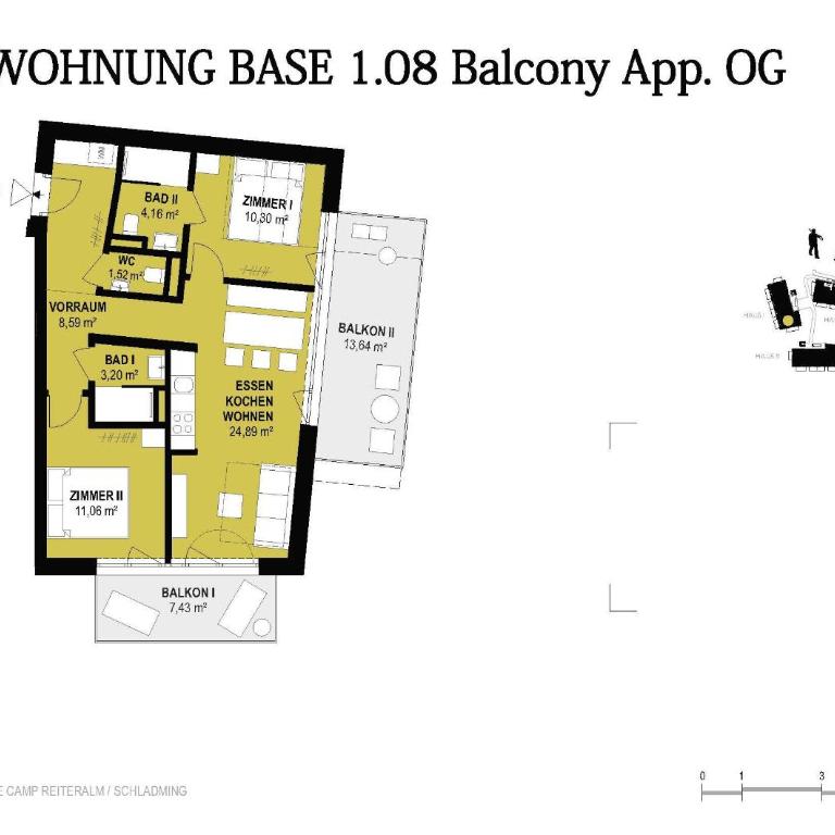 BASECAMP Reiteralm - Apartment mit 2 Schlafzimmern - 3