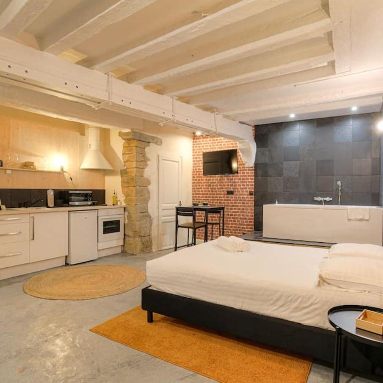 Industrial-style studio with bathtub, Vieux-Lyon - Apartment mit 1 Schlafzimmer - 7