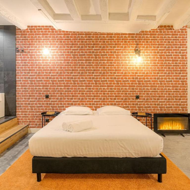 Industrial-style studio with bathtub, Vieux-Lyon - Apartment mit 1 Schlafzimmer - 17