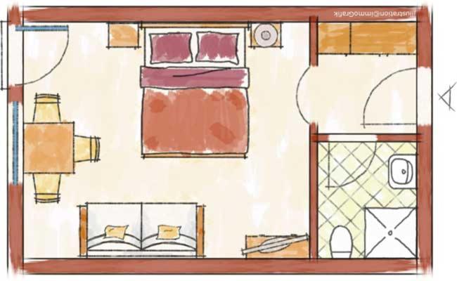 Gästehaus Brandnerhof - Doppelzimmer mit Balkon - 1