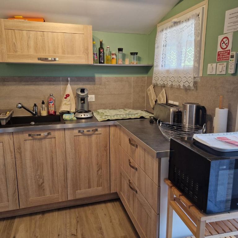 Chalet de 25 m2 avec jardin, piscine et spa uniquement accessible en juin sept - Chalet 1 Chambre - 7
