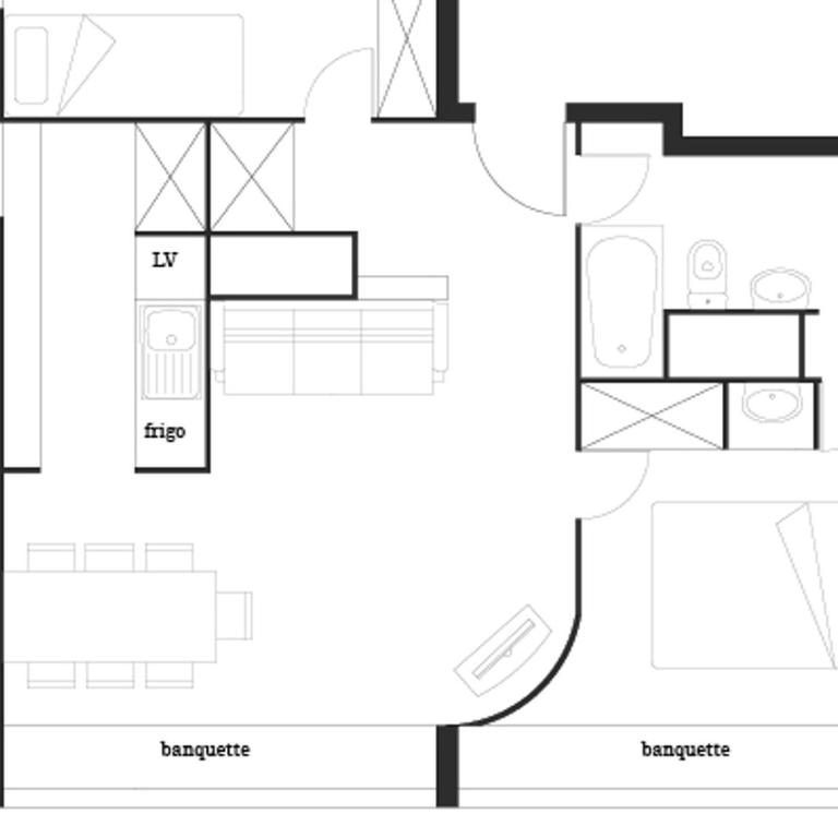 Appartement 3 pièces 7 pers, Arc 1600, ski aux pieds, avec Wifi - FR-1-411-325 - Appartement (7 Adultes) - 15