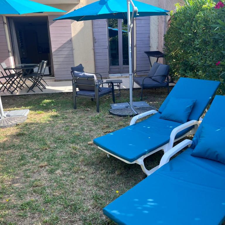 Appartement T2 avec jardin privé, piscine et barbecue - Appartement 1 Chambre - 8