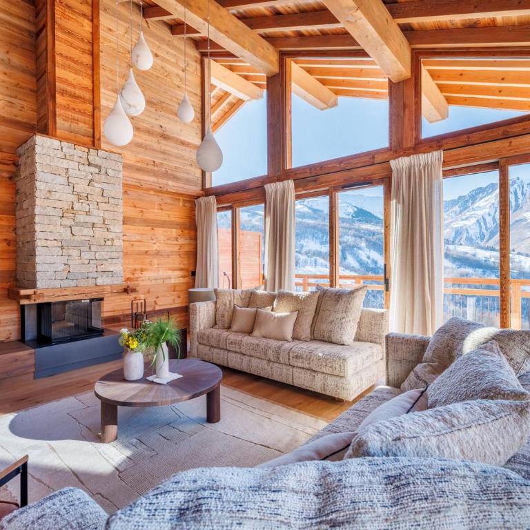 Chalet de luxe aux pistes avec sauna et parking - 5 flocons - FR-1-344-1166 - Chalet - 1