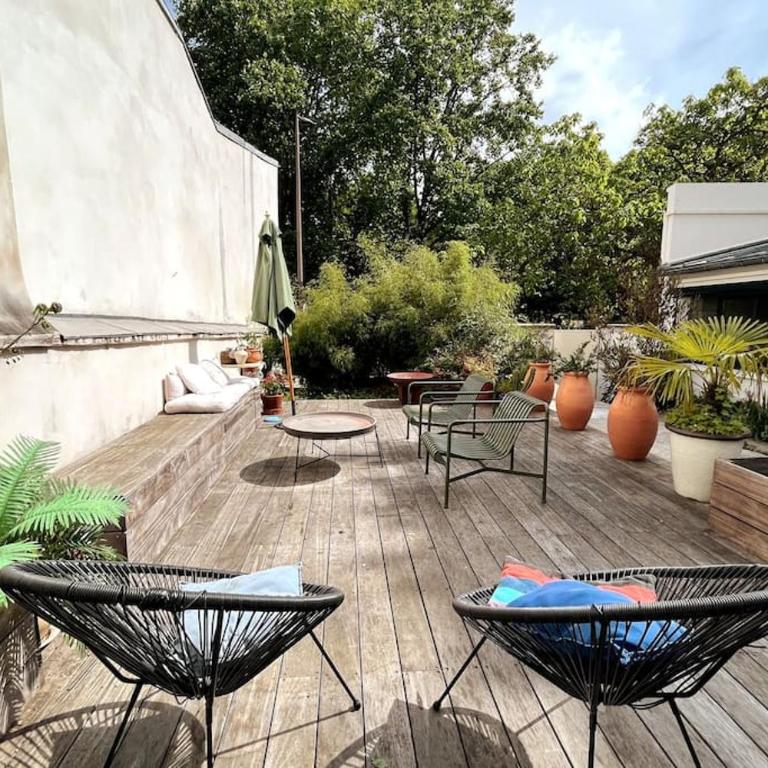 Loft familial avec grand jardin verdoyant - Maison 3 Chambres - 37