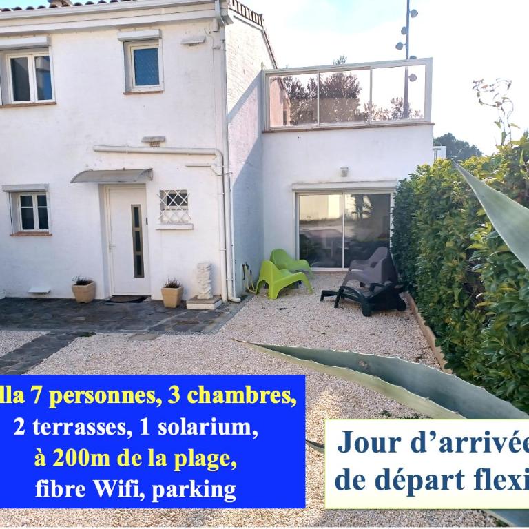Côte Indigo - Villa 7 personnes, 3 chambres, 3 terrasses - à 150 de la mer - Villa 3 Chambres - 1