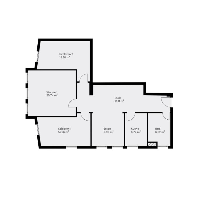 Kaza Guesthouse, centrally located 2 & 3 bedroom Apartments in Augsburg - Apartment mit 3 Schlafzimmern - 27