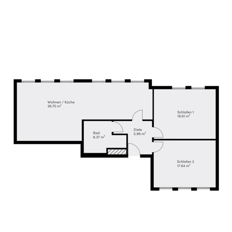 Kaza Guesthouse, centrally located 2 & 3 bedroom Apartments in Augsburg - Apartment mit 2 Schlafzimmern - 31