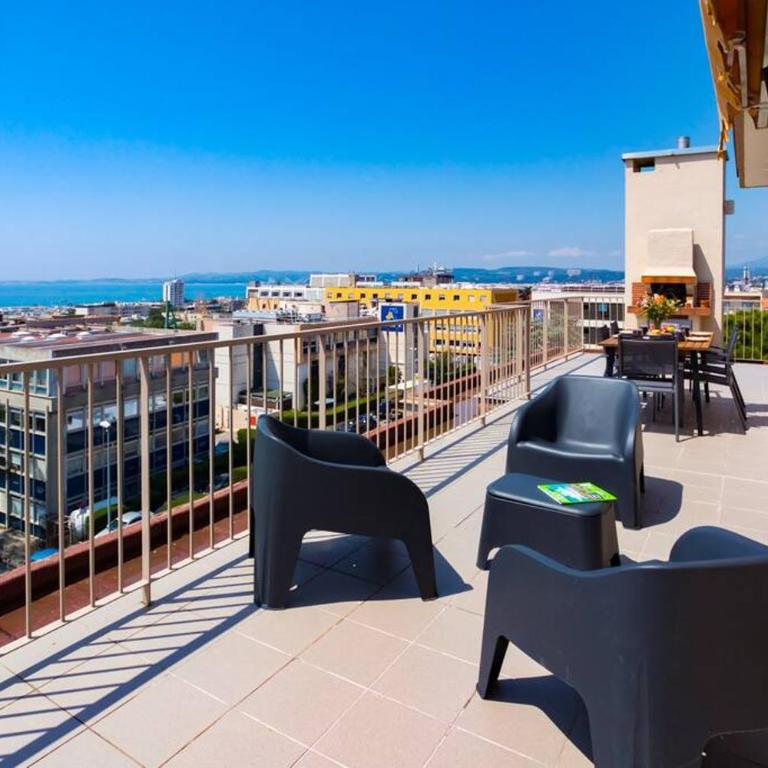 L43 Staywizus - Suite Maurice sea view 6Pax -Terrace, Parking, AC - Appartement 3 Chambres - 5